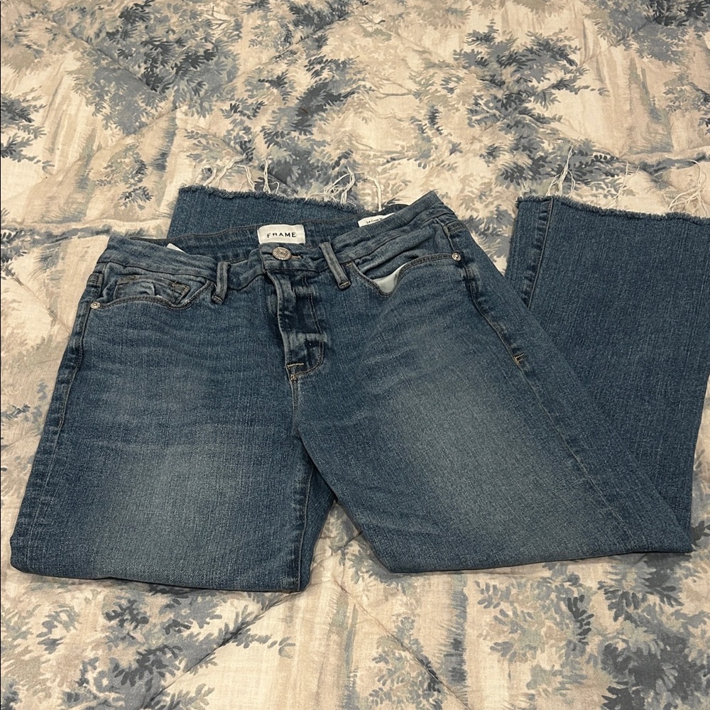 Frame Denim Women's Classic Blue Straight Leg Jeans